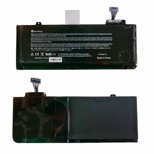 [A02203] Bateria A1322 Para Apple Macbook Pro 13 A1278