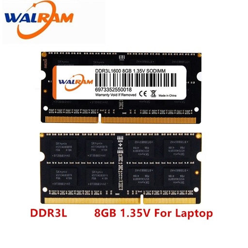 [A04009] RAM DDR3 8GB PORTATIL PC3L 1.35V 1600MHZ-12800 WALRAM