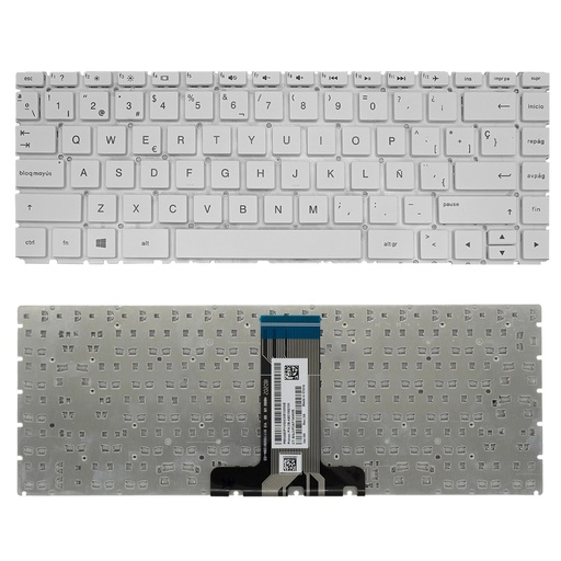 [A05502] TECLADO HP 14-BS 14-BP 14-BW 14-CF 14-CK 14-BK  BLANCO