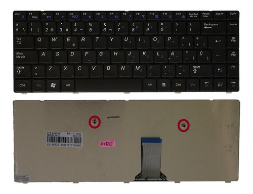 [A05702] Teclado Portatil Samsung R-462 RV-408 R-420 RV440