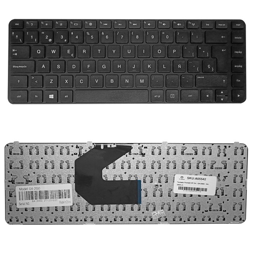 [A05542] Teclado Portátil HP G4 / G4-2000 / G4-2060LA