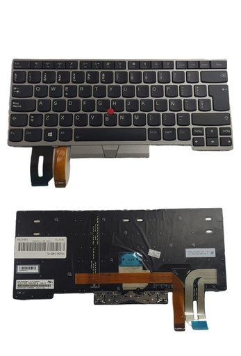 [A05611] TECLADO PORTATIL LENOVO THINKPAD E480 L480 L380 E490 YOGA T480 T480S T490 GRIS