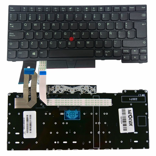 [A05612] TECLADO PORTATIL LENOVO THINKPAD E480 L480 L380 E490 YOGA T480 T480S T490 NEGRO