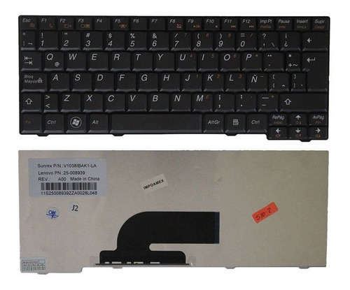 [A05647] Teclado Portátil Lenovo Mini S10-2 / S10-3C / S11-2C