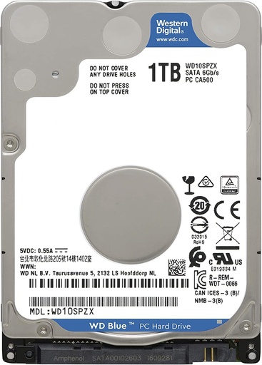 [A323] D.D PORTATIL 1TB WESTERN DIGITAL MODELO: WD10SPZX