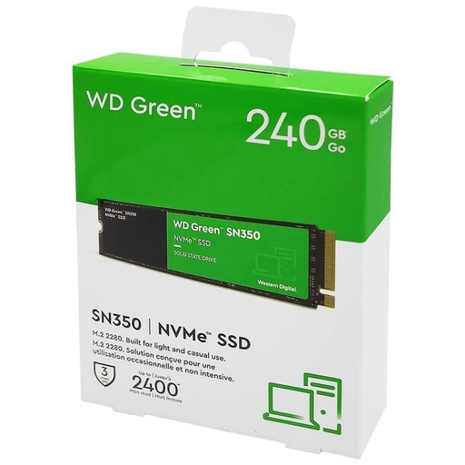 [A3524] SSD M.2 NVME 240GB WESTERN DIGITAL GREEN
