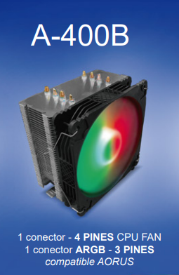 [A400B] COOLER POWER GROUP RGB A-400B