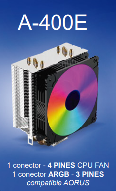 [A400E] COOLER POWER GROUP RGB A-400E