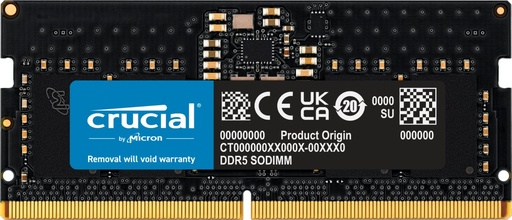 [A6471] Memoria RAM Portatil 8GB DDR5 4800MHz CRUCIAL