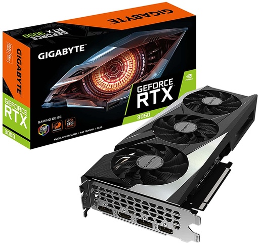 [A6497] TARJETA VIDEO NVIDIA RTX 3050 8GB GDDR6 3 FAN GIGABYTE