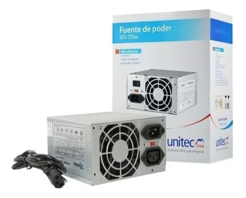 [A78941] FUENTE DE PODER UNITEC 750W ATX