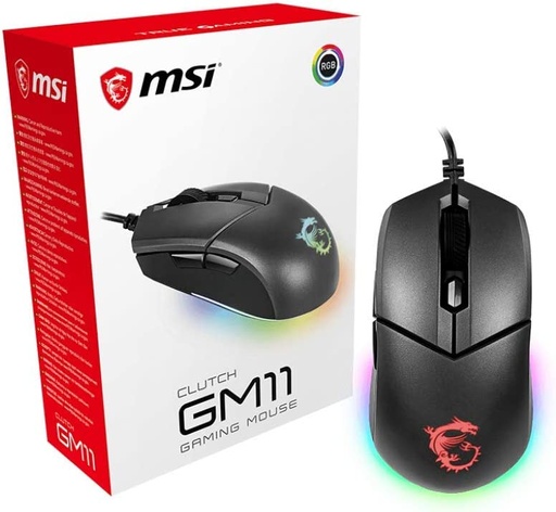 [A8245] Mouse Gamer GM11 CLUTCH RGB MSI