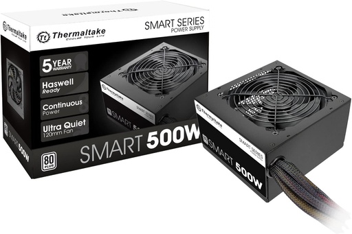 [A8634] Fuente de Poder Thermaltake 500W 80 PLUS White Smart