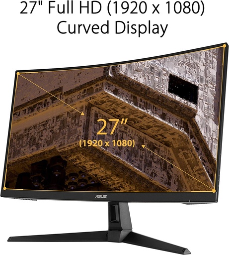 [ASUS9] MONITOR ASUS TUF VG1B LED 27 PULG CURVE 165HZ 1MS MODELO: VG27VH1B