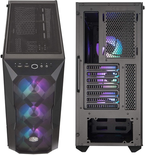 [ATD500B] CHASIS COOLER MASTER  MASTERBOX TD500 MEHS NEGRA 3 ARGB FAN