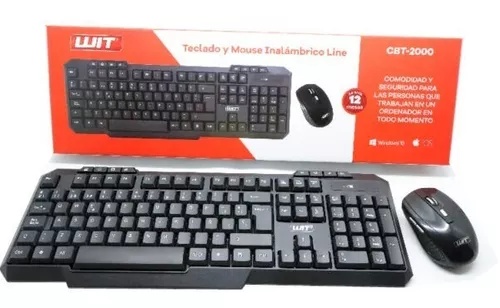 [CBT003] COMBO TECLADO MOUSE INALAMBRICO CBT-2000 WIT