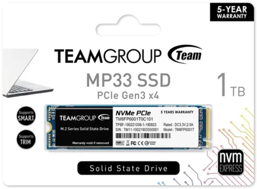 [DTG1TB] SSD M.2 NVME TEAM GROUP 1TB MODELO: TM8FP6001T0C101