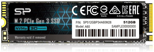 [K41985] SSD NVMe 512GB PCI Gen3x4 Silicon Power A60 M.2 2280
