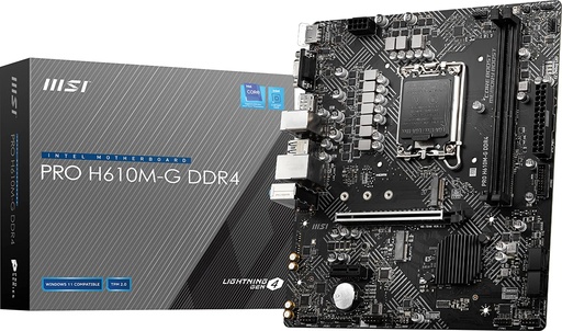 [K725] BOARD MSI PRO H610M-G DDR4 INTEL LGA 1700 12THA GEN