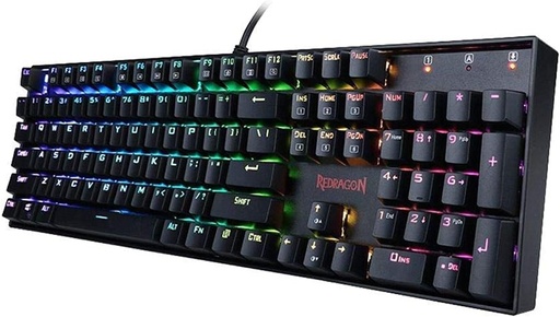 [K84120] Teclado Redragon K551 mecánico RGB LED retroiluminado Swichet azules Gaming PC