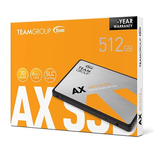 [KT512] Disco SSD 512GB Teamgroup AX2 3D Nand SLC
