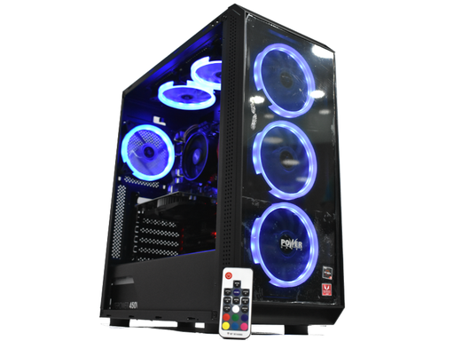 [CL-Y1] Chasis Power Group CL-Y1 / 6 Ventiladores ARGB + Controladora /Fuente 600W 80P Bronce