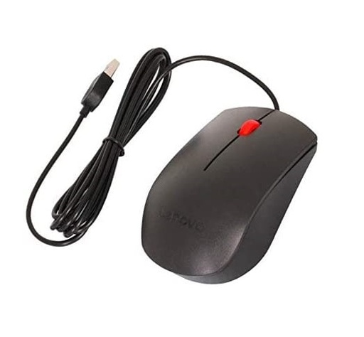 [LENM01] MOUSE LENOVO ORIGINAL NEGRO CON ROJO