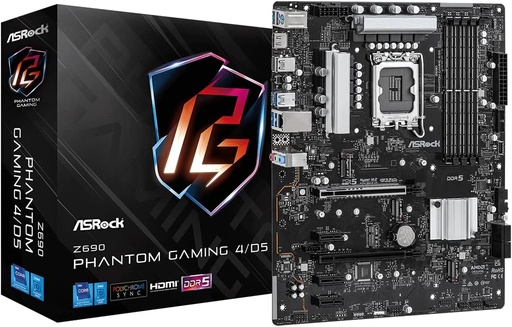 [K98112] BOARD ASRock Z690 Phantom Gaming 4/D5 LGA 1700 Intel Z690 DDR5