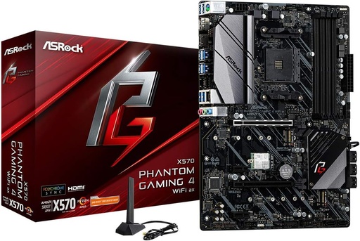 [K01482] BOARD ASROCK X570 PHANTOM GAMING 4 WIFI AM4