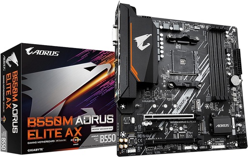 [K94202] BOARD GIGABYTE B550M AORUS ELITE AX WIFI DDR4 SOCKET AM4 PCIe 4.0