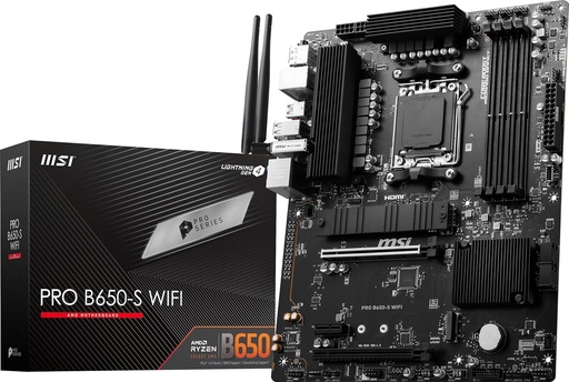 [MB650P] MSI PRO B650-S WiFi ProSeries Placa base AMD Ryzen serie 7000, AM5, DDR5, PCIe 4.0