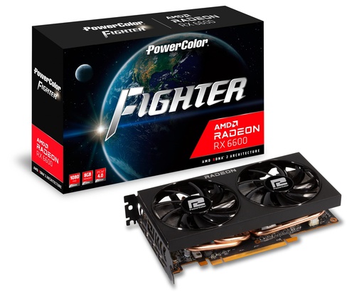 [ARX6600] TARJETA DE VIDEO AMD RADEON RX 6600 8GB GDDR6 POWER COLOR