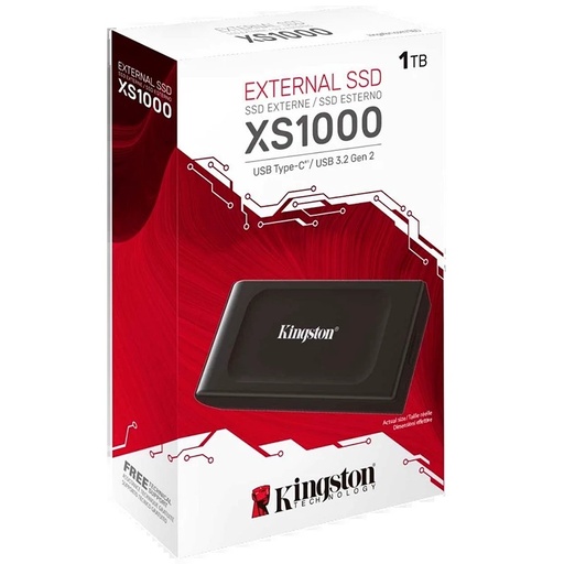 [XS1000] DISCO SOLIDO EXTERNO M.2 NMVE KINGSTON 1TB XS1000