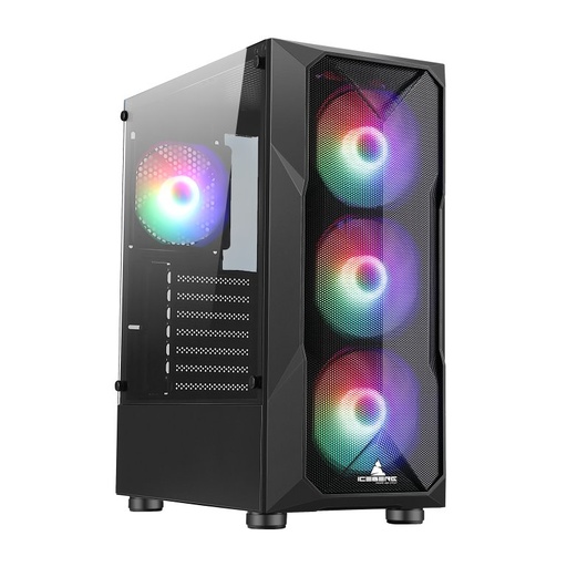 [ICBFGS] CHASIS ICEBERG FLOW GS 4 COOLERS ARGB / ATX / Vidrio Templado