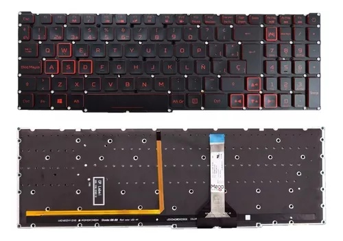 [A05119] TECLADO PORTATIL ACER NITRO 5 AN515-58 AN515-56 AN515-57 AN515-54 AN515-46 AN517-42 AN517-55 N22C1 N20C1