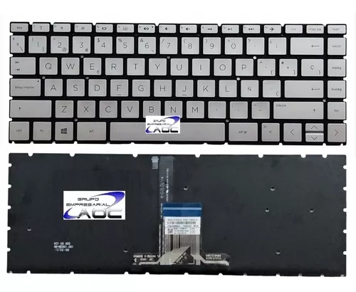 [A05559] TECLADO HP 14-DA 14-CE 14-CK 14-CD X360 14-CM 240-G7 245-G7 246-G7 plateado retroiluminado
