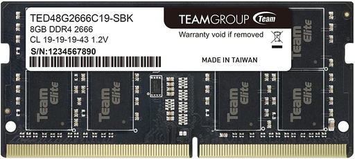[A8560] RAM PORTATIL DDR4 8GB 2666MHZ PORTATIL TEAM GROUP